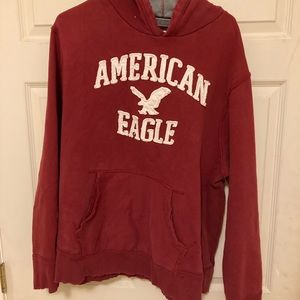 Mens xl distressed American eagle hoodie